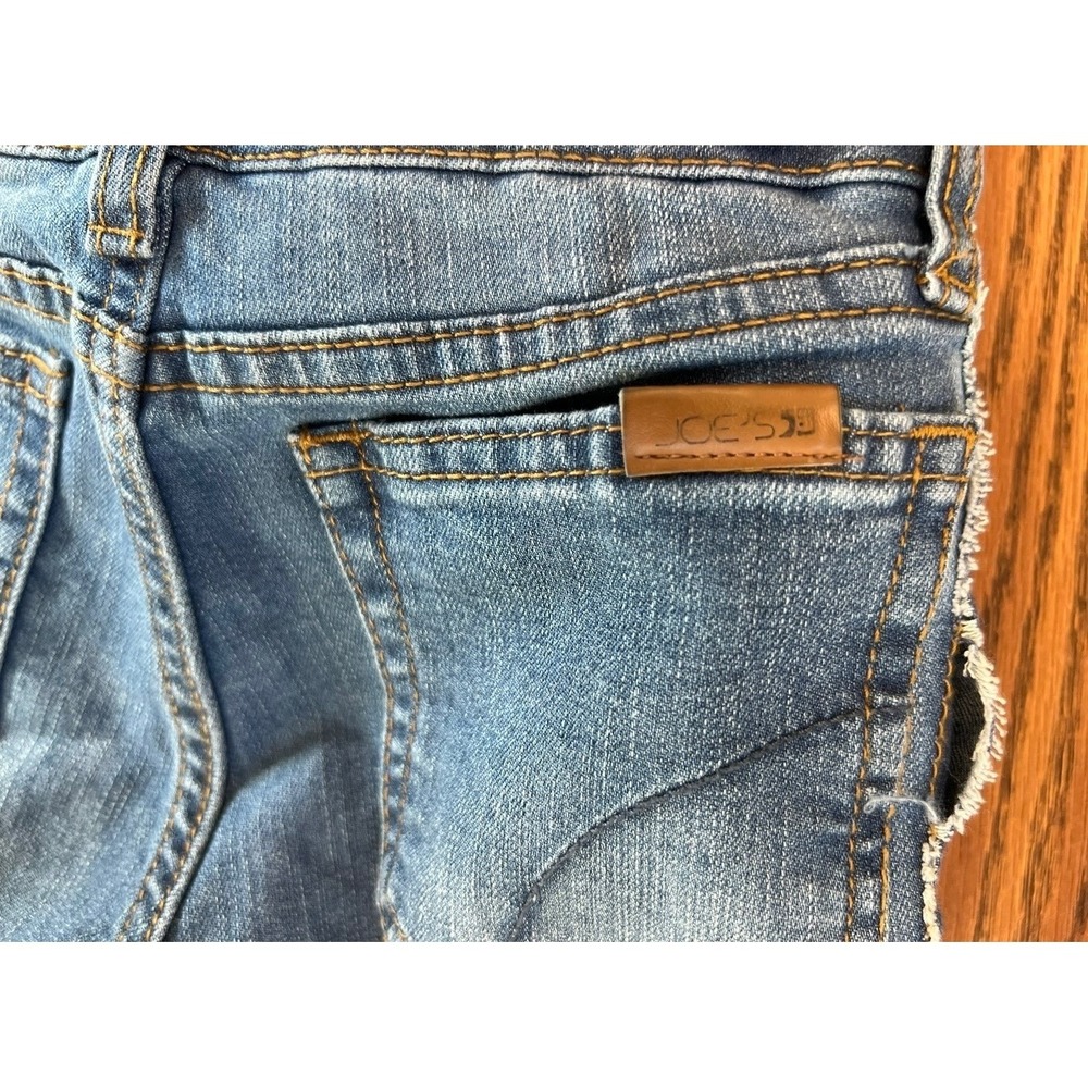 Joes Jeans Girls‎ Size 7 Blue Denim Frayed Side Stripe Slim Jeans *see note* - Picture 7 of 16